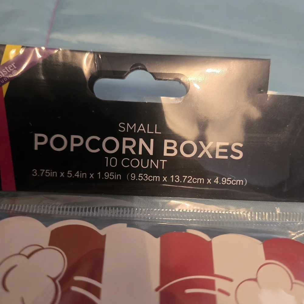 Popcorn/Chips /15 Small Sturdy Boxes Candy Party Movie  Cinema Birthday New